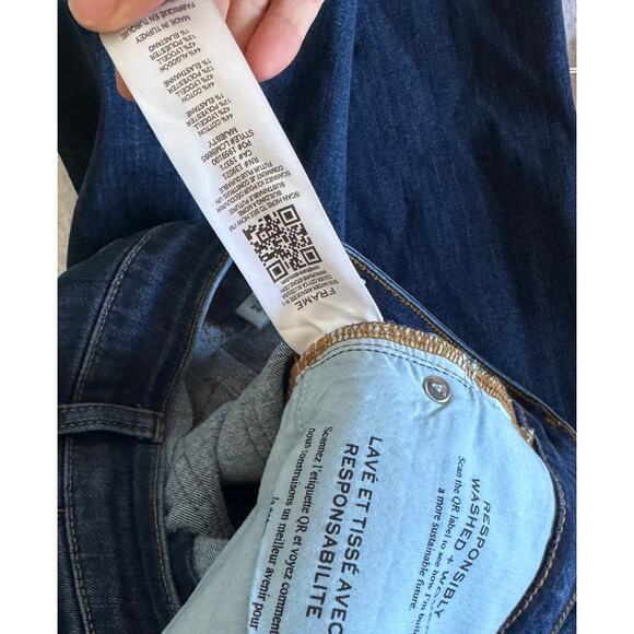 Frame Le Crop Mini Boot High Waist Jeans in Majesty Size 26 - Picture 5 of 5